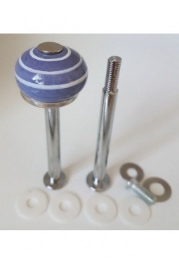 Lavendel gestreift 60-60 silber